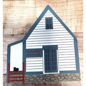 The Cats Meow 1992 Goulds Florida Country Cottage Wooden House Collectible Histo